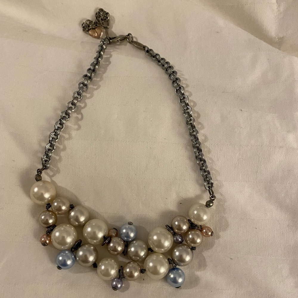 Silpada Pearl and Sterling Silver Necklace